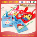 funny animal shape soft pvc rubber bag tag luggage tag